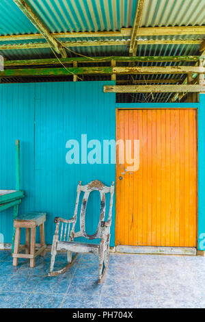 Una tipica vista in Punta uva in Costa Rica Foto Stock