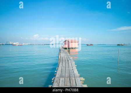 Tan jetty, uno dei clan pontili a Penang, Malaysia Foto Stock