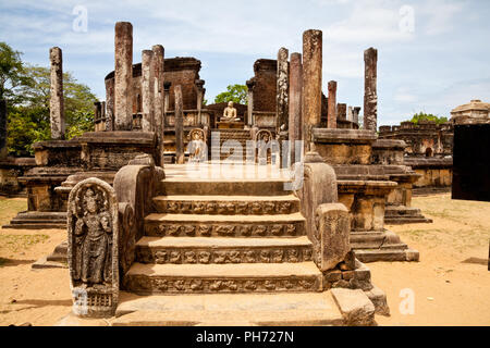 Antica vatadage (stupa buddisti) Foto Stock