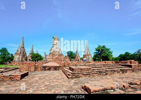 Storico tempio in Ayutthaya Foto Stock