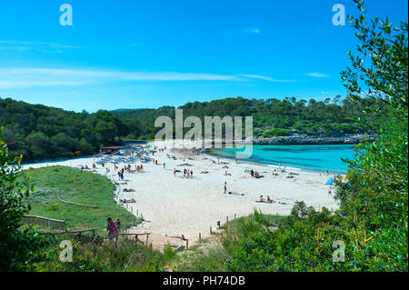 Cala S'Amarador, Mondrago parco naturale, , Maiorca, Baleari, Spagna Foto Stock