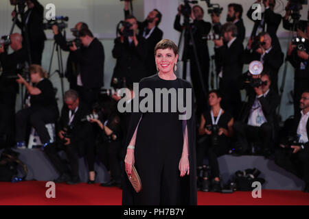 Venezia, Italia. Il 30 agosto, 2018. L'attrice Olivia Colman assiste la premiere del film 'L' preferito al settantacinquesimo Venice International Film Festival di Venezia (Italia), il 30 agosto 2018. Credito: Cheng Tingting/Xinhua/Alamy Live News Foto Stock