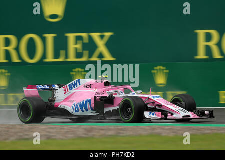 Monza, Italia. Il 31 agosto 2018. Esteban Ocon punto Racing Force India Monza 31-08-2018 GP Italia Formula 1 Championship 2018 Foto Federico Basile / Insidefoto Credito: insidefoto srl/Alamy Live News Foto Stock