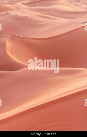Le dune di sabbia, Erg Chebbi, Merzouga, deserto del Sahara, Marocco Foto Stock