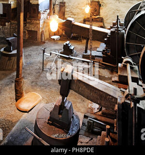 Martello di zinco laminatoio, Hagen open-air Museum Foto Stock