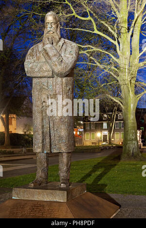 Engels memorial, centro storico, Wuppertal Foto Stock