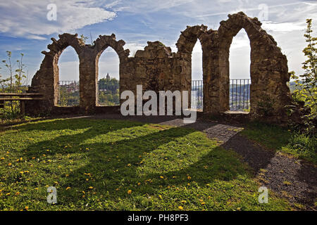 La rovina a Bilstein tower, marsberg, Germania Foto Stock