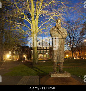 Engels memorial, centro storico, Wuppertal Foto Stock