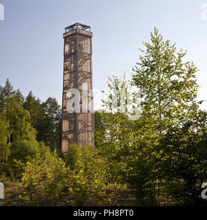 Lago torre Moehne nella Foresta di Arnsberg Foto Stock