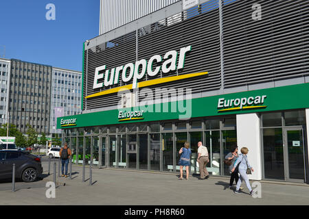 Europcar, Alexanderplatz Mitte di Berlino, Deutschland Foto Stock