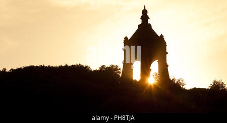 Imperatore Guglielmo monumento, Porta Westfalica Foto Stock