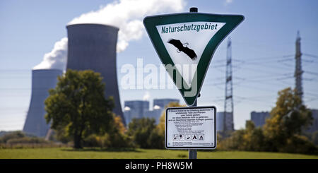 Riserva naturale segno, power station Westfalen, Hamm Foto Stock