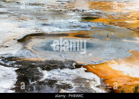 Artista della tavolozza, Orakei Korako Parco geotermico,NZ Foto Stock