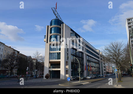 Willy-Brandt-Haus, Stresemannstrasse, Kreuzberg, nel quartiere Mitte di Berlino, Deutschland Foto Stock