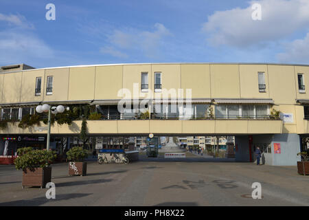 Wohnungen, Mehringplatz, Kreuzberg, nel quartiere Mitte di Berlino, Deutschland Foto Stock