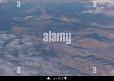 Goa, India - 8 Luglio 2018 - vista aerea dal piano in Himalaya Foto Stock