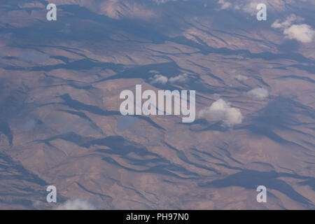 Goa, India - 8 Luglio 2018 - vista aerea dal piano in Himalaya Foto Stock