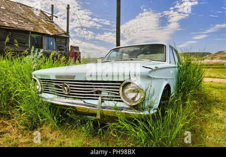 Vecchia auto in città fantasma di Dorothy Foto Stock