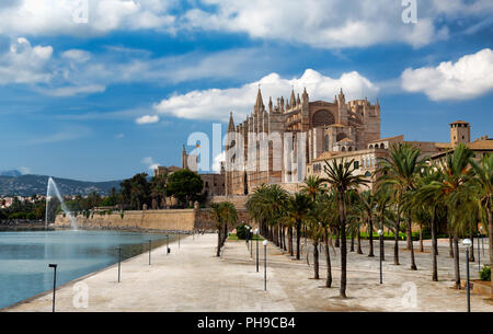 Cattedrale di Santa María de Palma de Mallorca Foto Stock