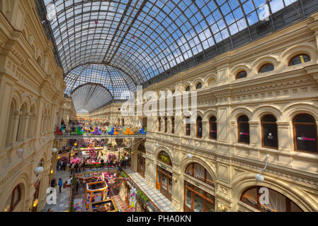 Grandi Magazzini Gum a Mosca, Russia, Europa Foto Stock