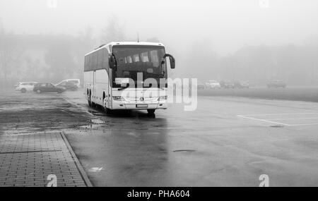 Parcheggiato nella nebbia. . . Foto Stock