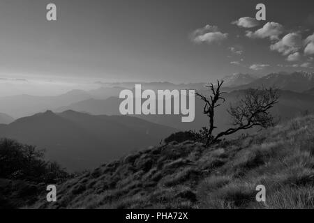 Giorni di autunno nell'Annapurna Conservation Area Foto Stock