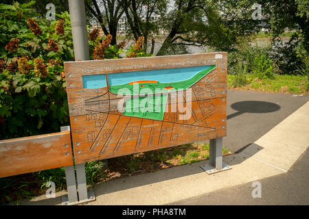 Newark Riverfront Park a Newark, NJ Sabato, Agosto 25, 2018. (Â© Richard B. Levine) Foto Stock