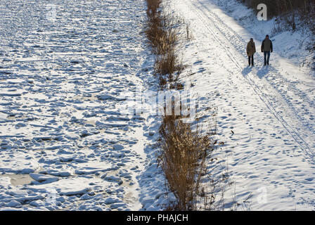 Iced a piedi Foto Stock