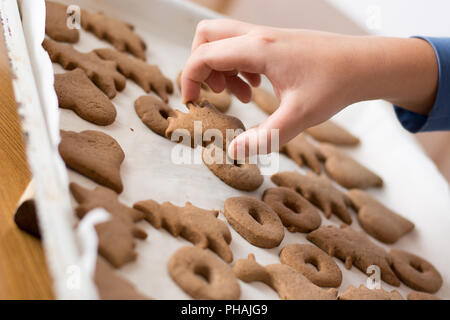 Il prelievo di pasqua gingerbread cookie. Foto Stock