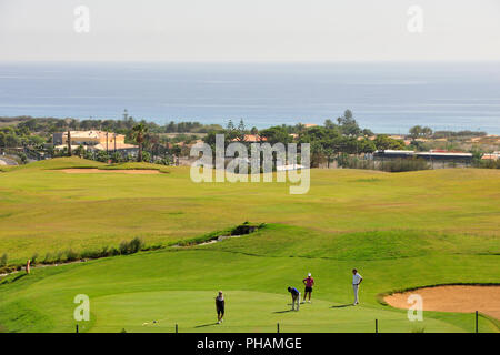 Campo da golf di Porto Santo isola. Madeira, Portogallo Foto Stock