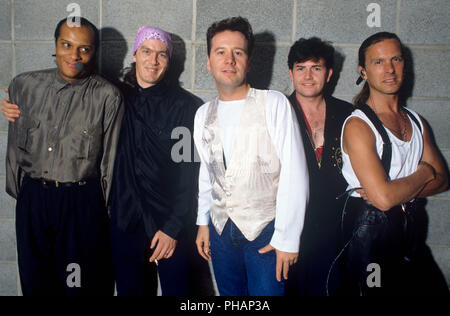 Simple Minds (con il cantante Jim Kerr) nel luglio 1991 in München / Monaco di Baviera. | Utilizzo di tutto il mondo Foto Stock
