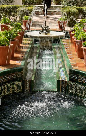 Giardino del Museo Sorolla. Questo museo offre principalmente il lavoro del grande pittore Joaquin Sorolla (1863-1923). L'edificio era originariamente ar Foto Stock