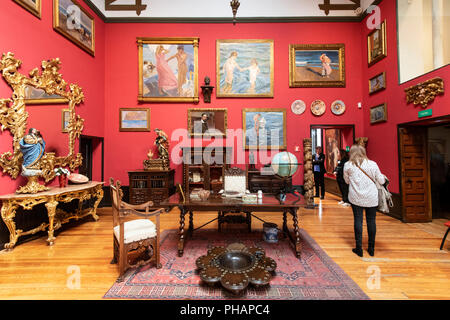 Museo Sorolla funzioni principalmente il lavoro del grande pittore Joaquin Sorolla (1863-1923). L'edificio era originariamente l'artista della casa. Madrid, Spagna Foto Stock