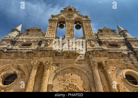 Chiesa Katholikon (1586), Arkadi Monastero, Rethymnon, Creta, Grecia Foto Stock