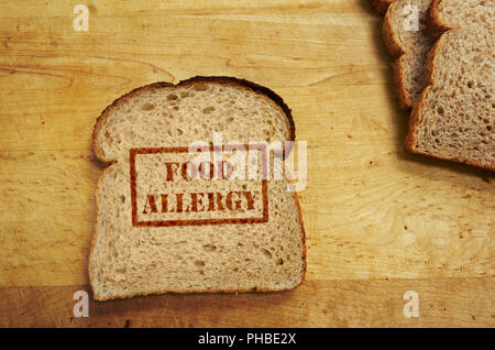 Allergia alimentare concept Foto Stock