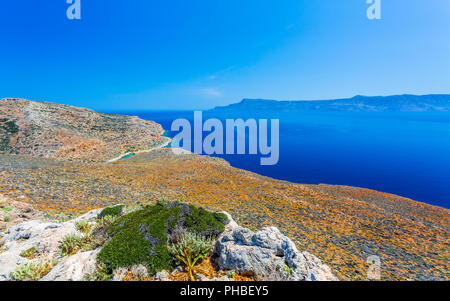 Balos Bay, Penisola di Gramvousa, Creta, Isole Greche, Grecia, Europa Foto Stock