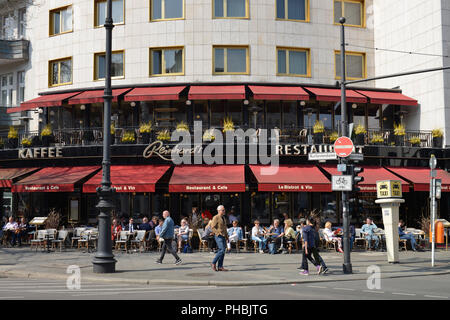 Cafe Reinhard's, Hotel Bristol, Kurfuerstendamm, Charlottenburg di Berlino, Deutschland Foto Stock