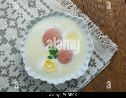 Polish Sour zuppa di segale Foto Stock