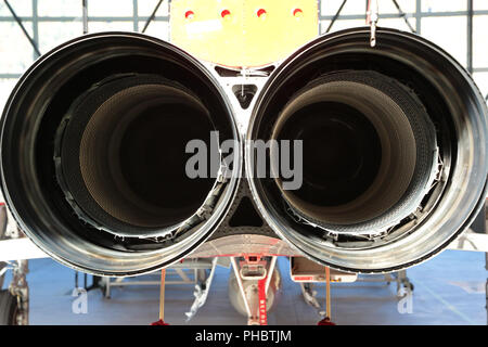 Northrop F-5E Tiger del gas di scarico del motore Foto Stock