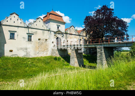 Il castello di Svirzh, Oblast di Lviv, Ucraina, Europa Foto Stock