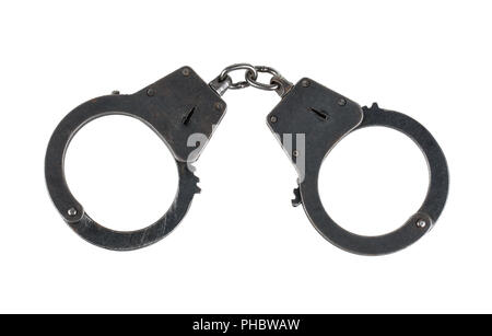 Nero manette Foto Stock