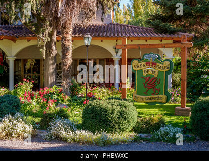 Welsh Tea House Ty Te Caerdydd, Gaiman, l'Insediamento gallese, Chubut Provincia, Patagonia, Argentina, Sud America Foto Stock