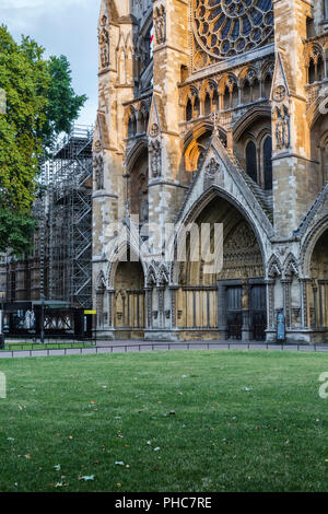 Ingresso Nord dell'Abbazia di Westminster, Londra, Inghilterra, Regno Unito Foto Stock