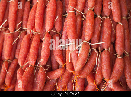 I salumi locali a Siem Reap Foto Stock