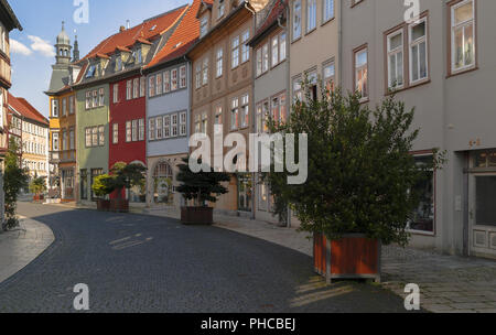 Bad Langensalza - Vecchie case di città Foto Stock