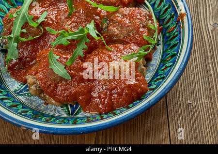 Shawarma di pollo polpette di carne Foto Stock