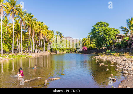 Una tipica vista in El Zonte in El Salvador Foto Stock