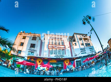 Cinema RIf vintage vista panoramica 8mm Foto Stock