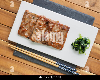 Cibo coreano Royal bulgogi, Nebiani, stile Coreano bistecca di manzo Foto Stock