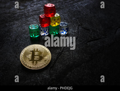 Investire in bitcoins Foto Stock